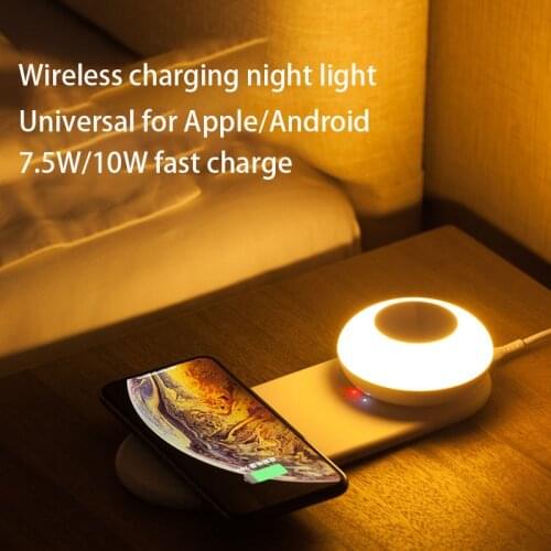 New Mobile Phone Inductive Charging LED Desk Lamp Separate Magnetic Touch Dimming Bedroom Creative Nightlight Bedside Lamp