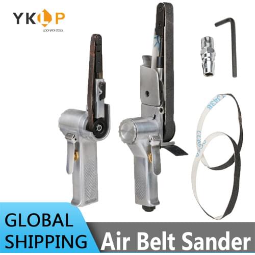 3/8" 10x330mm Air Belt Sander Pneumatic Angle Grinding Machine With Sanding Belt For Air Compressor Sanding Pneumatic Tool