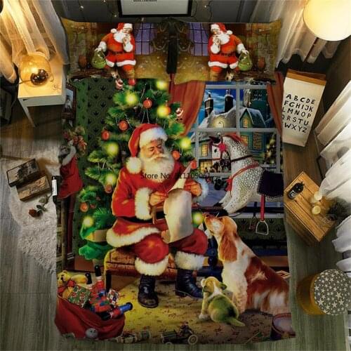 Gifts 3D Christmas Bedding Set Cartoon Santa Claus Twin Queen King Size Bed Clothes Single Duvet Bed Clothes Set Child Kid Adult
