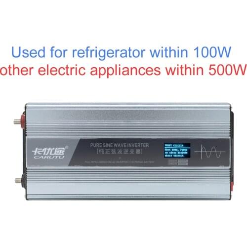 Superior inverter 24V 220V pure sine wave inverter solar sustain full 500W output with digital fault prompts display