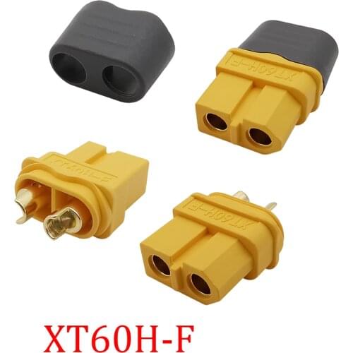 1/2/5 Pcs XT60H-F Bullet Female Jack Battery Socket Connector With Sheath for RC Model Airplane Helicopter FPV Racing Drone Toys