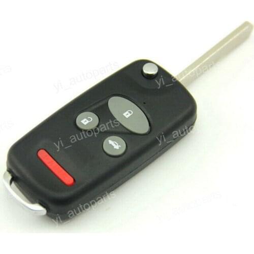4 Buttons Flip Folding Remote Key Shell Case Cover For Honda CRV S2000 Blade2.4