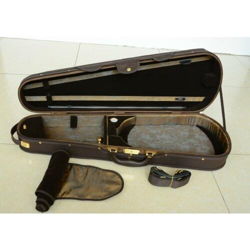 Luxury Wooden Viola Case 3.33 kg Adjustable from 15-16.5 inches Viola Coffee Color