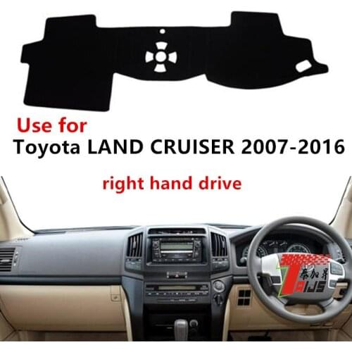 TAIJS Factory Sun Shade Good Quality Polyester Fibre Car Dashboard Cover For TOYOTA LAND CRUISER 2007-2016 Right hand drive