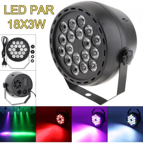 LED Mini Par Light RGB Stage Light with Music Control / Automatic / DMX 512 for Party / Bar / Family Gathering / KTV DJ Light