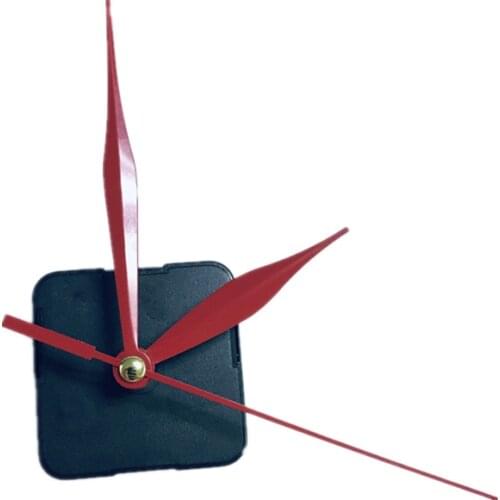 100sets 3 years warranty Silent wall Quartz Clock Movement Mechanism 22mm Repair Tool Parts Kit DIY Set With red hands