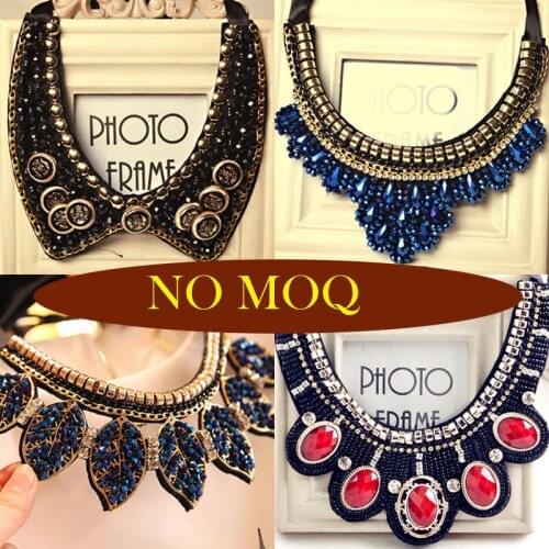 2015 trendy flower big gem necklaces & pendants Trendy fashion bubble bib choker chunky statement necklace women jewelry 2015