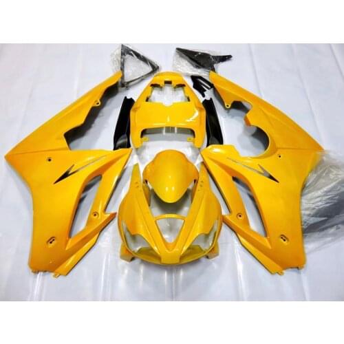 2021 WHSC ABS Plastic Full Fairings Fit For TRIUMPH 675 2006 Fairing Bodywork Kit Yellow