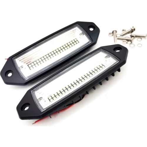 2 x 7" 60W LED LED Fog DRL Light Flush Mount Reverse Lamp Offroad Truck