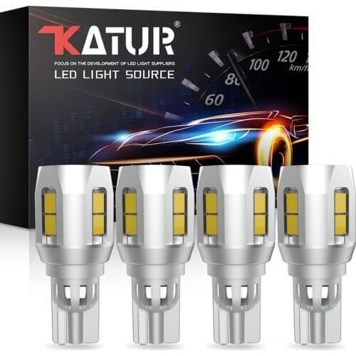 4pcs T15 W16W LED Canbus light Bulbs 10SMD 2835 Chips Error Free 920 921 Super bright led Car Backup Reverse Lights White 12V