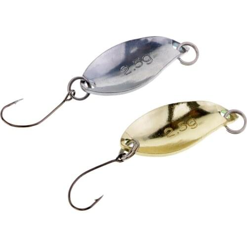 9 Pieces Metal Spoon Fishing Lure Hard Baits Sequins Noise Paillette