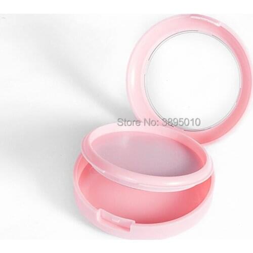 Powder Jar with Make up Compact Packaging wholesale cosmetic jars with flip lid mirror F766