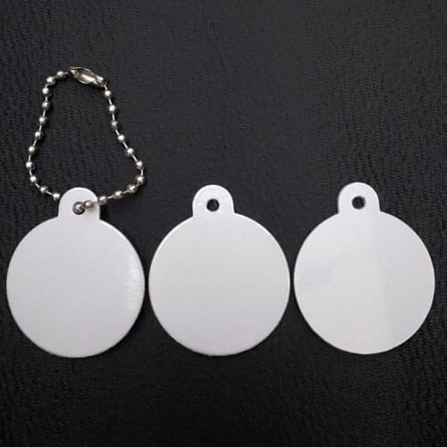 DHL Free Shipping 100Pcs Dye Sublimation Dog Name Tags Double Sided Round transfer Pet Tag Sublimation Blank Pet ID Tag