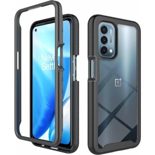Fit 1+Nord N200 Cases,Shockproof Rugged Cover Soft TPU + Hard PC Bumper Clear Case For Oneplus Nord N200 Cover