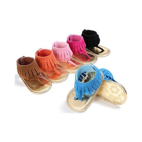 Baby Sandals PU Tassels Summer Infant Girl Shoes Newborn Baby Girls Sandals
