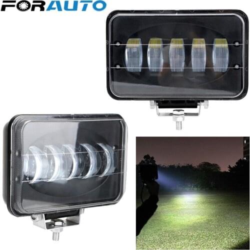 For Offroad SUV 4WD Tractor 12V 24V Motorcycle Headlight Super Bright 6inch 50W Work Light Bar Car Truck Trailer LED Lamp