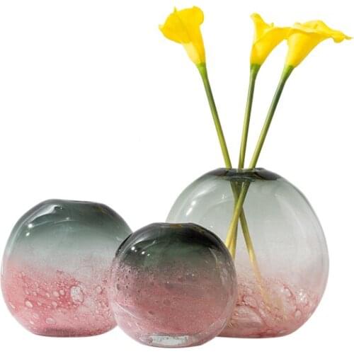 Living Room Decoration Glass Vase Decoration Nordic Dining Table Flower Vase Creative