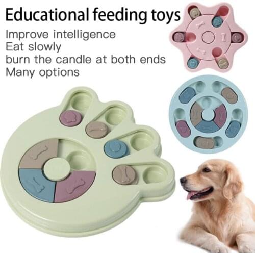 Dog Puzzle Toys Slow Feeder Interactive Increase Puppy IQ Food Dispenser Slowly Eating NonSlip Bowl Pet Cat Dogs Training Game
