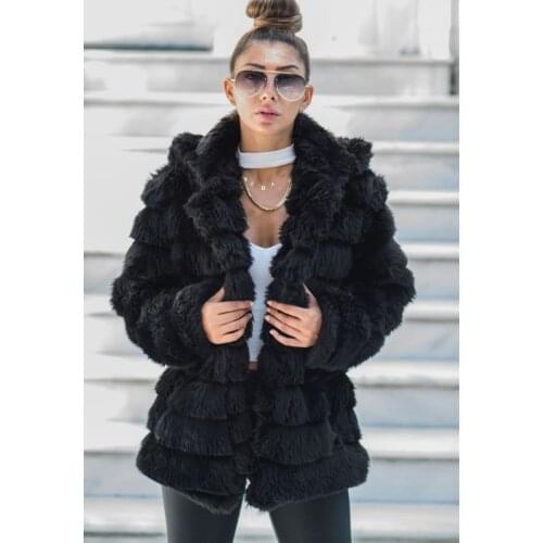 Keyifli Moda Womens Black Coats