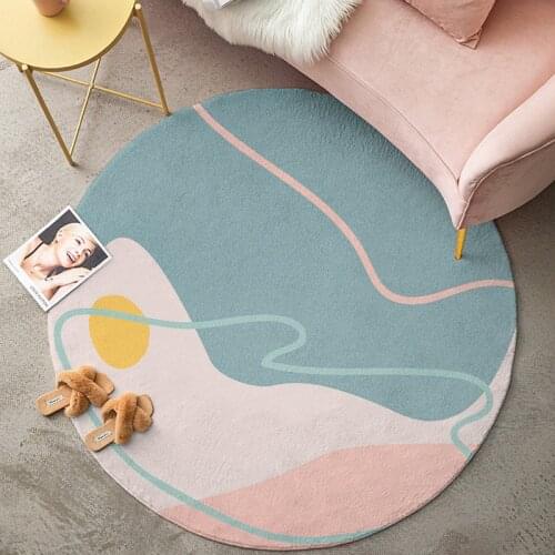Round 3d Floor Mats Carpet Bedroom Bedside Printing Abstract Blanket Office Floor Mats Entrance Door Mats Fresh Floor Mats