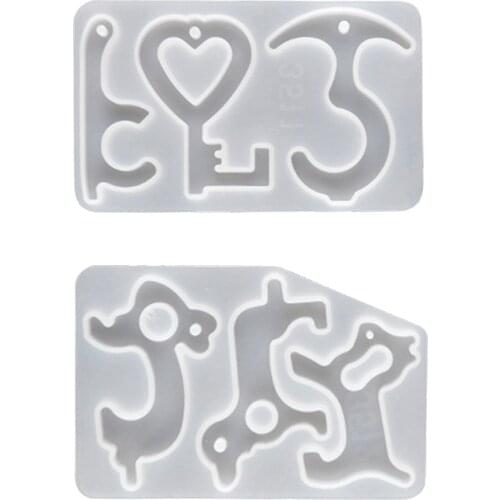 Door Opener Resin Casting Mold, Clear Resin Moulds, DIY Letter Key Chain