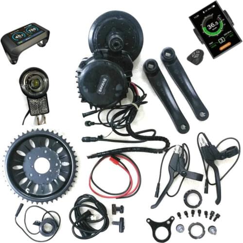 New Version Bafang 8Fun BBSHD Mid Drive Central Motor 48V 1000W Ebike Kits With Light&Gear Sensor Connectors,6V light included