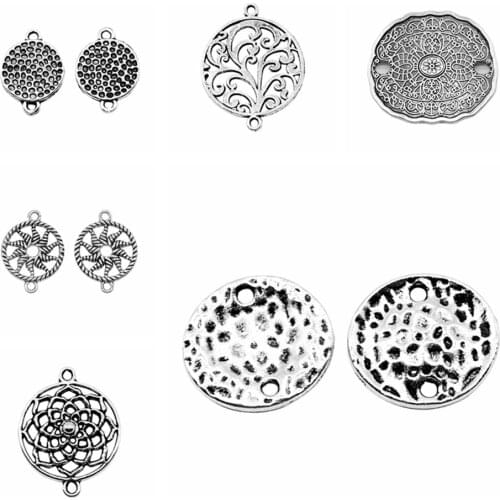 Sejuani diy charms for jewelry making kit pendant for bracelet jewelry accessories Small Size Water Ripples Connector Charms