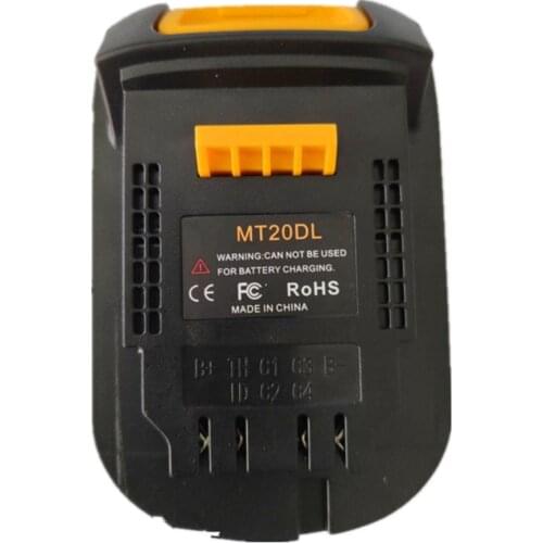New Mt20Dl Battery Adapter For Makita 18V Bl1830 Bl1860 Bl1815 Li-Ion Battery For Dewalt 18V 20V Dcb200 Li-Ion Battery