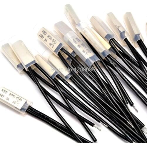 Temperature control switch KSD9700 60 degrees normally closed thermal protector / temperature controller 5A / 250V