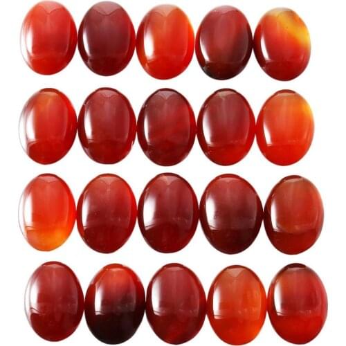 Natural Red Agat e Carnelian Bead Cabochon 8x10mm,10x14,12x16,13x18,18x25,22x30mm Oval Gem Stone Cabochon Ring Face,10pcs/lot