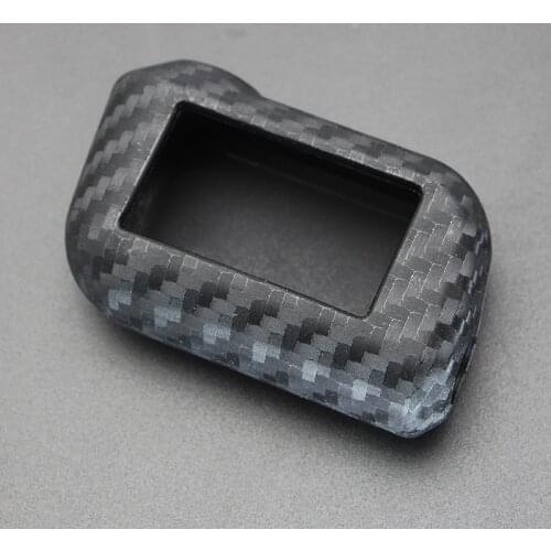 A93 Carbon Silicone Case for Starline A93 A63 A36 A39 2-way LCD remote controller Key Fob Chain Two way car alarm system