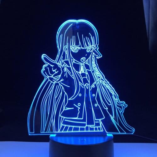 Danganronpa Kyoko Kirigiri Led Night Light Lamp for Room Decor Kids Child Gift Danganronpa Acrylic Desk Lamp Kyoko Kirigiri