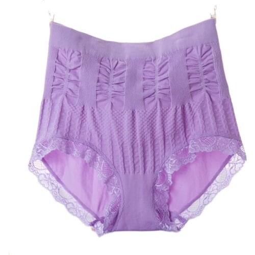 One Size bamboo fiber High Waist Shaping Women Panties Body high waist abdomen Slimming Belly In Briefs Female Underwear