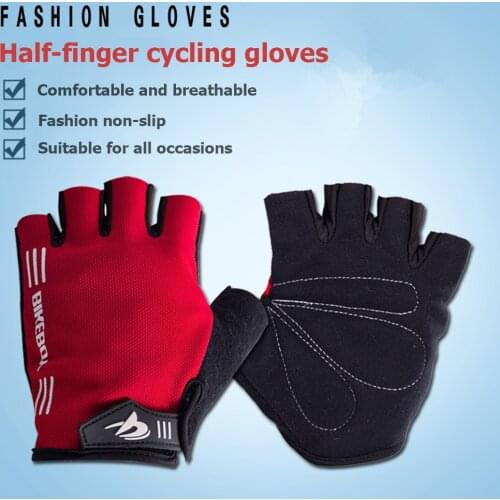 Cycling Sports Anti-slip Gloves Breathable Half Finger MTB Road Bicycle Riding Climbing Sunscreen Fitness Gloves Universal