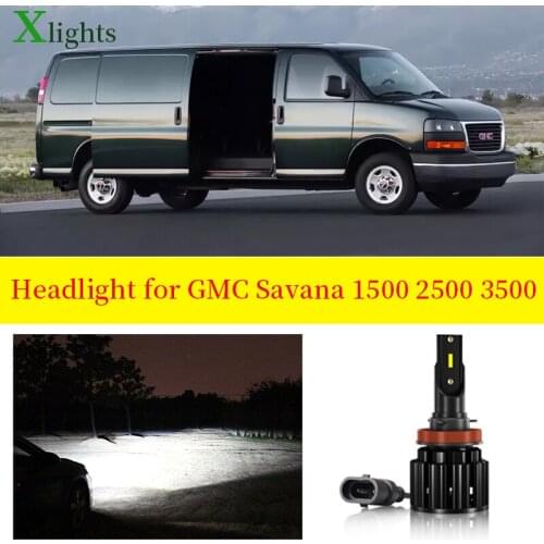 Xlights Car Bulb For GMC Savana 1500 2500 3500 Led Headlight 12V 24V 6000K Low High Beam Canbus No Error Light Lamp Accessories