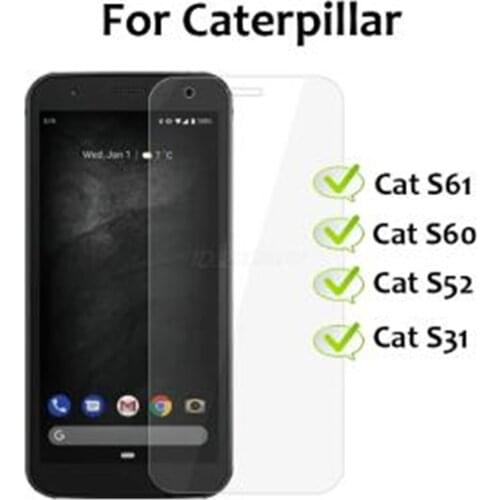 Tempered Glass For Caterpillar CAT S31 S52 Ultra-thin Front Protective Film For Cat S60 S61 Clear Scratch Proof Screen Protector