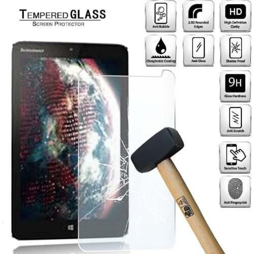 Tablet Tempered Glass Screen Protector Cover for Lenovo Miix 2 8.0 incn Anti-Fingerprint Anti-Screen Breakage HD Tempered Film