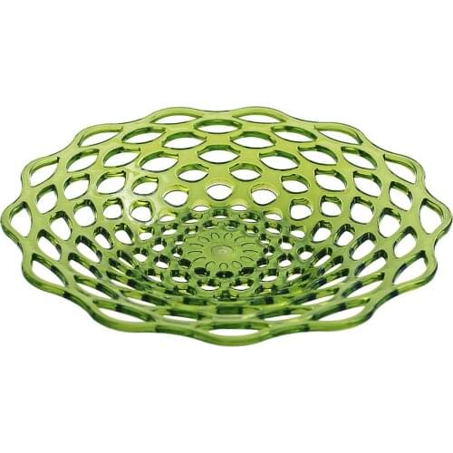 Green Color Splayed Fruit Bowl