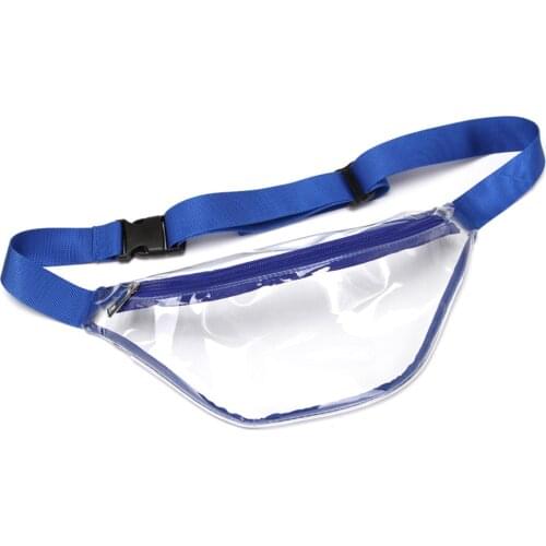 2019 Women Bag PVC Transparent Fanny Pack Women Waist Bags Transparent Waist Pack Crossbody Bags Waterproof Chest Bags