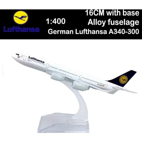 1:400 Air German Lufthansa Airplane Airbus 340 A340 Model Alloy Aircraft Plane Airliner Display Toy Adult Kid Gift Shelf Display