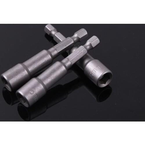 1pcs Lengthened pneumatic hexagonal handle strong magnetic sleeve hand electric drill inner hexagonal magnetic sleeve