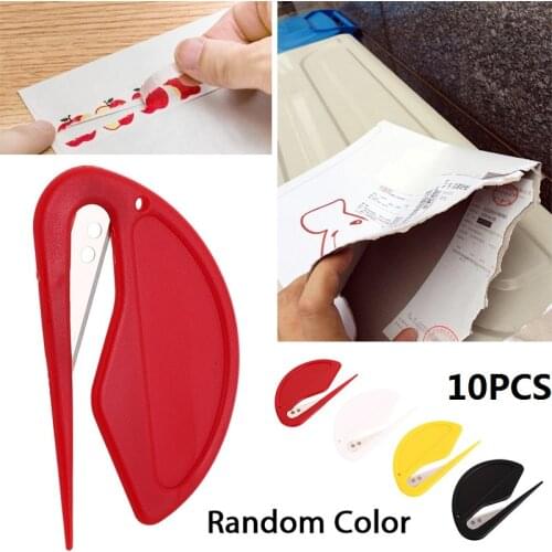 10pcs/Set Mini Envelope Cutter Blade Letter Opener Paper Open Letter Cutter Stationery Supplies