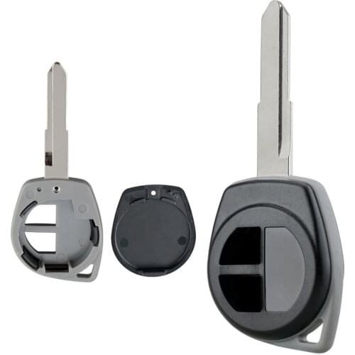 2 Buttons Car Key Fob Case Shell Replacement Remote Cover with HU87/TOY43 Blade Fit for AGILA SUZUKI IGNIS ALTO SX4 VAUXHALL