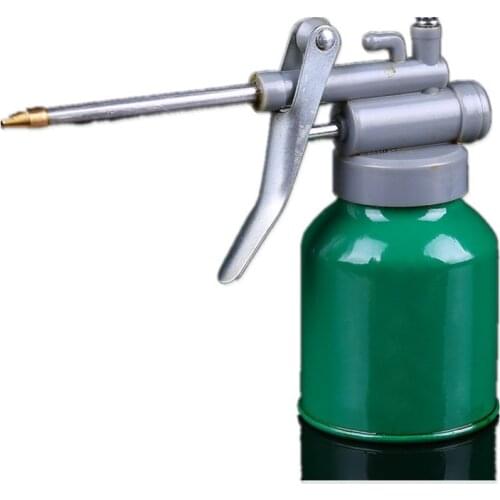 250ml Oil Can High Pressure Hand Pump Oiler Lubrication Metal Gun For Lubricants Oiler With Oil Spray Hose Car Oil Pot Bottle