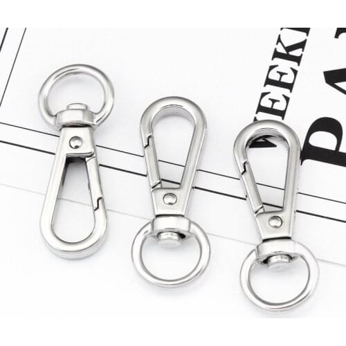 5Pcs/lot Steel Metal Dog Buckle Luggage Chain Key Buckles Diy Jewelry Making Accessories Necklace Bracelet Finding 42*16mm