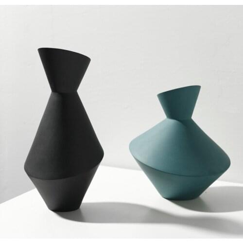 Nordic abstract Irregular vase crafts living room geometric Flower Pot Art Vases home decoration accessories Ornament Gifts