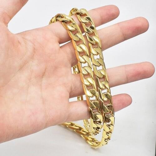 AMUMIU Mens Hip Hop Bling Bling Iced Out Tennis Chain 1 Row Necklaces Luxury Brand Gold Color Men Chain Fashion HZN187