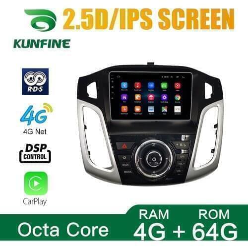 Car Radio For FORD Focus 2012-2018 Octa Core Android 10.0 Car DVD GPS Navigation Player Deckless Car Stereo Headunit