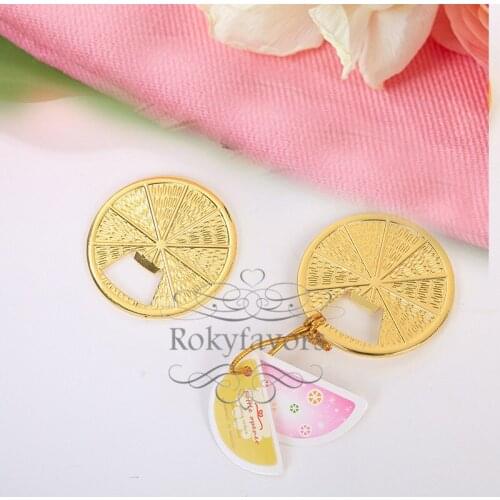FREE SHIPPING 50PCS Citrus Slice Bottle Opener Wedding Favors Event Giveaways Anniversary Gifts Supplies