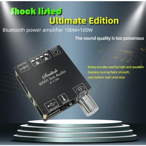 2*50W/2*100W Bluetooth 5.0 Digital Power Amplifier Board AUX TPA3116 Speaker 2.0 CH Stereo Home Music Wireless Module Audio AMP